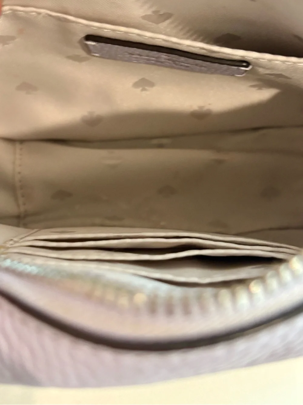 Kate Spade Kourtney Camera Crossbody Bag Frozen Lilac Pebbled Leather Tassel